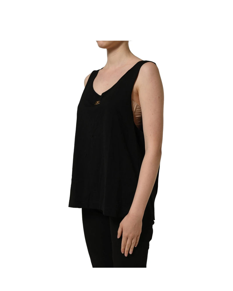 Dolce & Gabbana Tank Top in black, Cotton — view 4