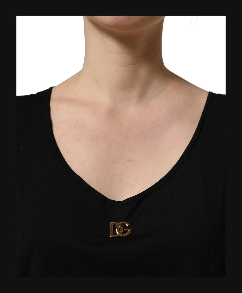 Dolce & Gabbana Tank Top in black, Cotton — view 6