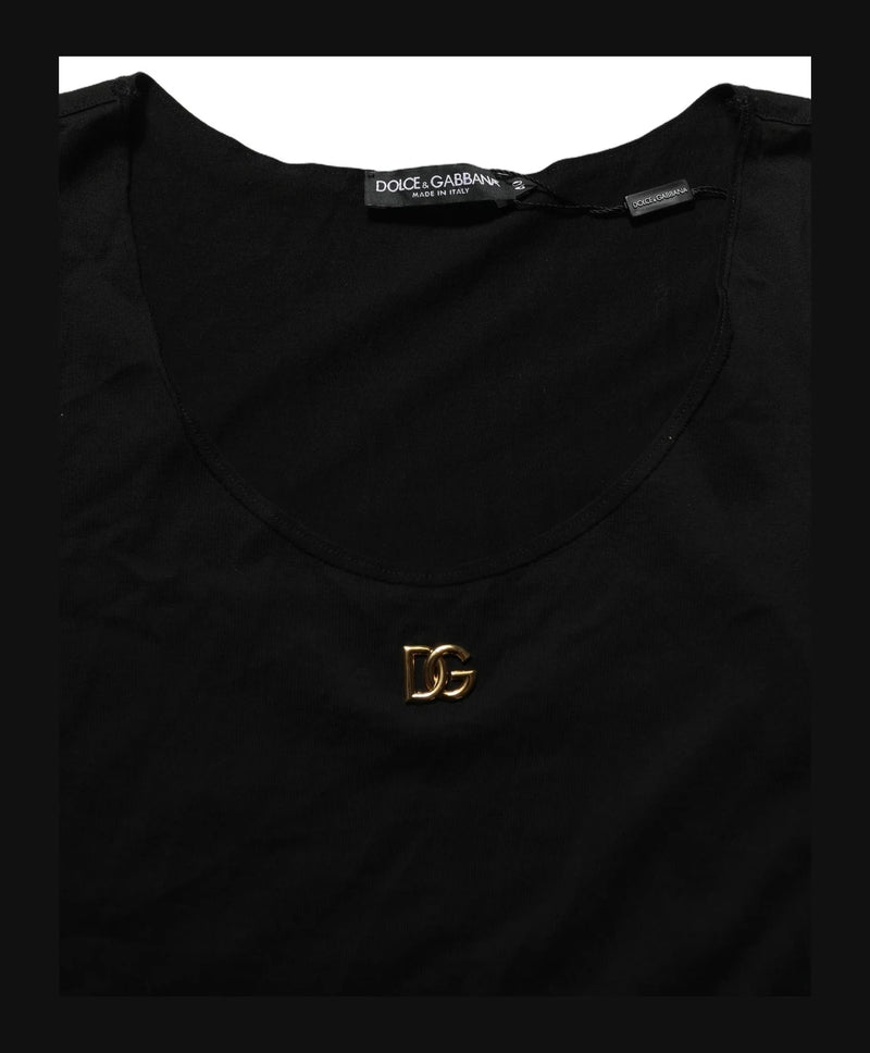 Dolce & Gabbana Tank Top in black, Cotton — view 7