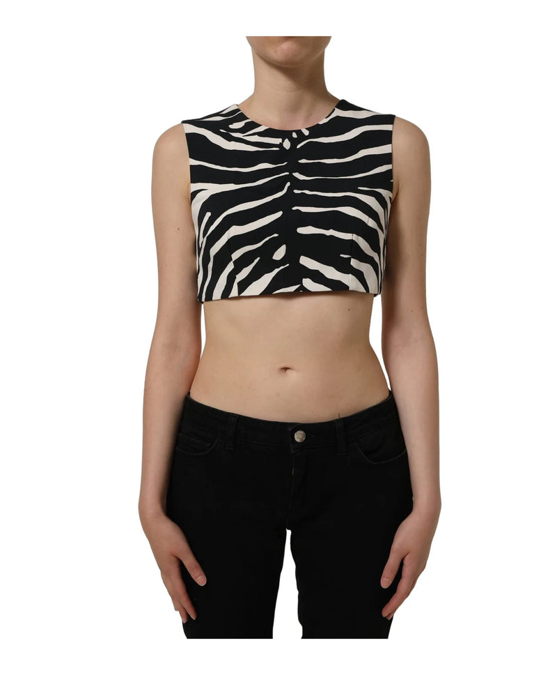 Dolce & Gabbana Tank Top in black, Viscose — view 3
