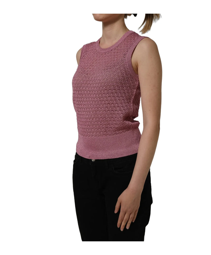 Dolce & Gabbana Tank Top in pink, Viscose — view 5