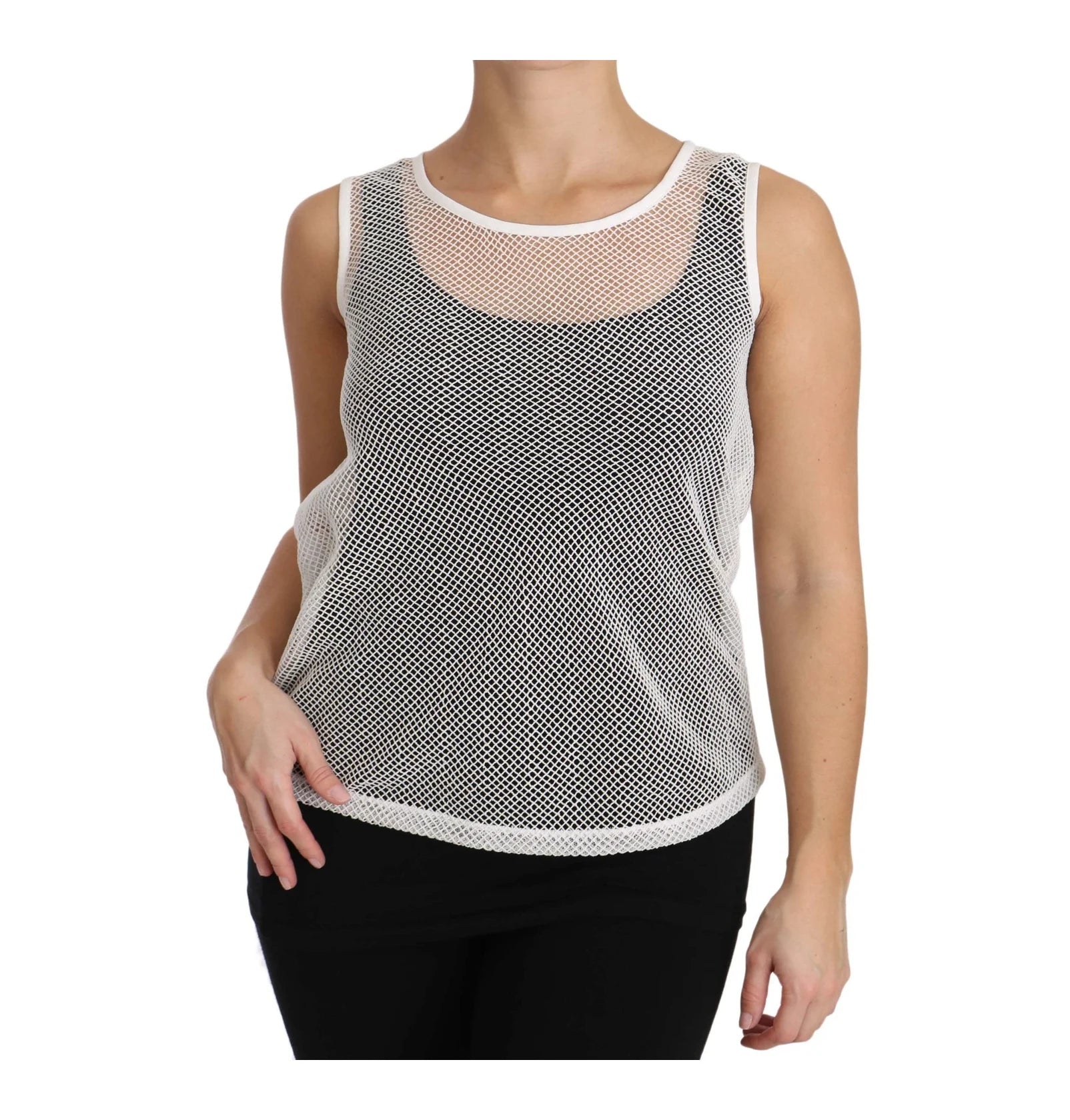 Dolce & Gabbana Tank Top in white, Cotton — view 3