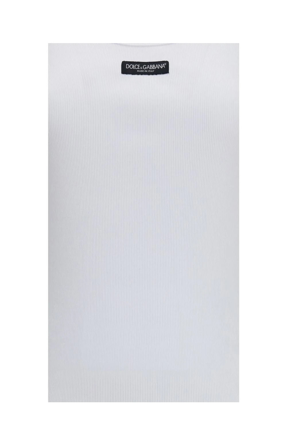 Dolce & Gabbana Tank Top in white, Cotton — view 3