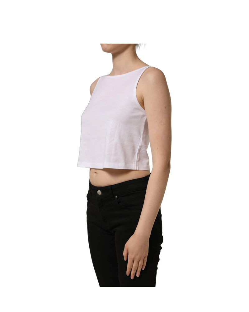 Dolce & Gabbana Tank Top in white, Cotton — view 6