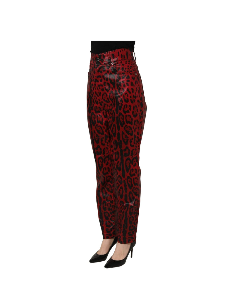 Dolce & Gabbana Trouser in red, Cotton — view 4