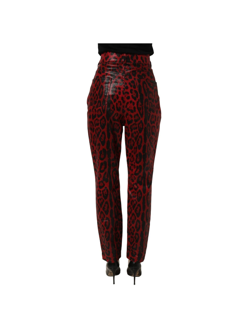 Dolce & Gabbana Trouser in red, Cotton — view 5