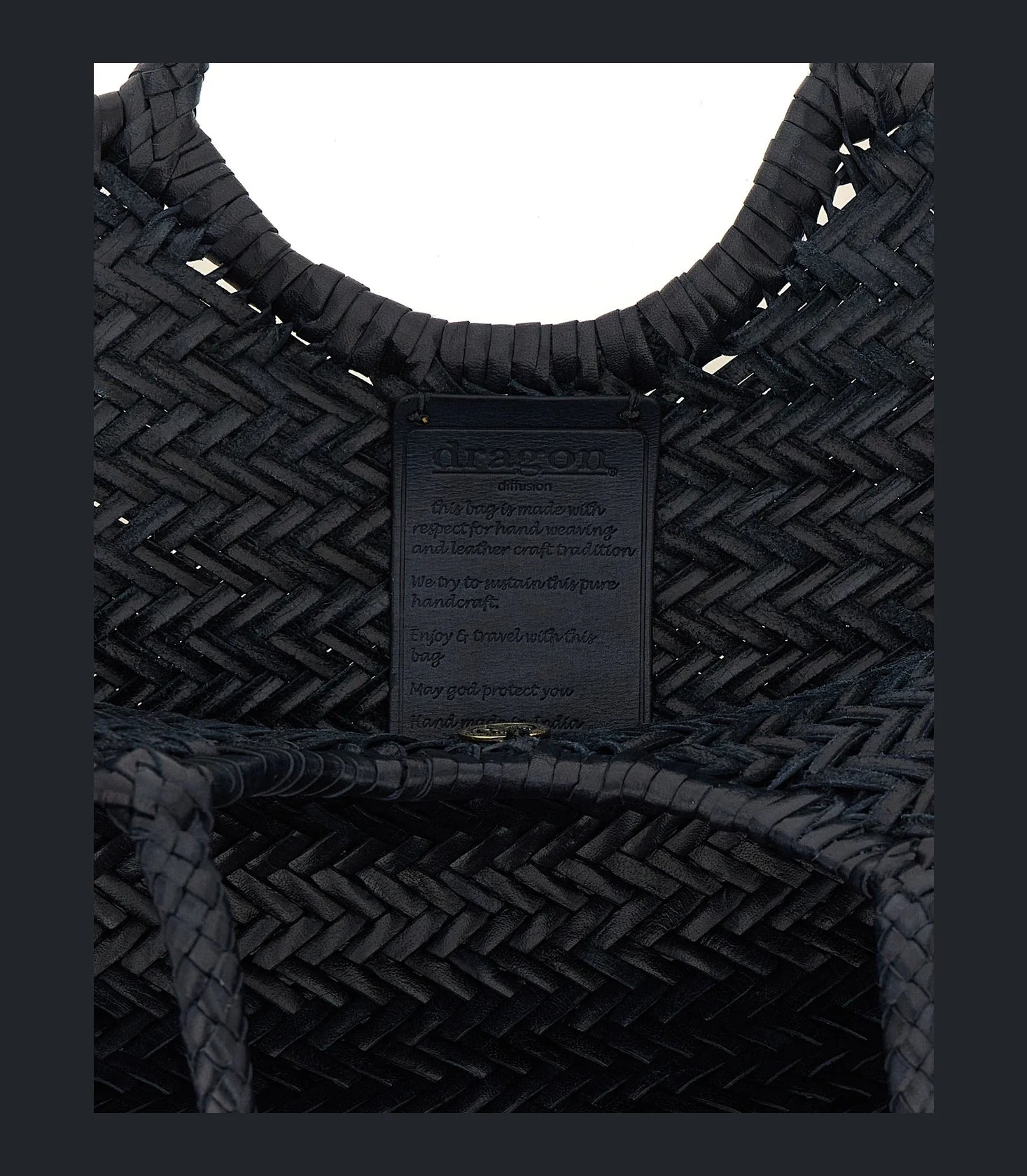 Dragon Diffusion Tote Bag in black, Cow Leather — view 4