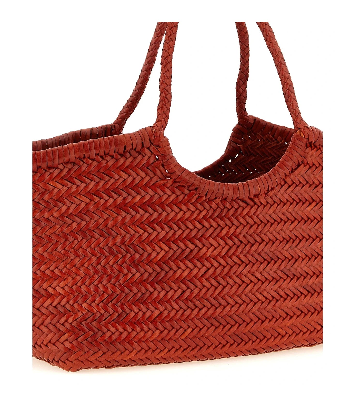 Dragon Diffusion Tote Bag in orange, Calfskin Leather — view 3