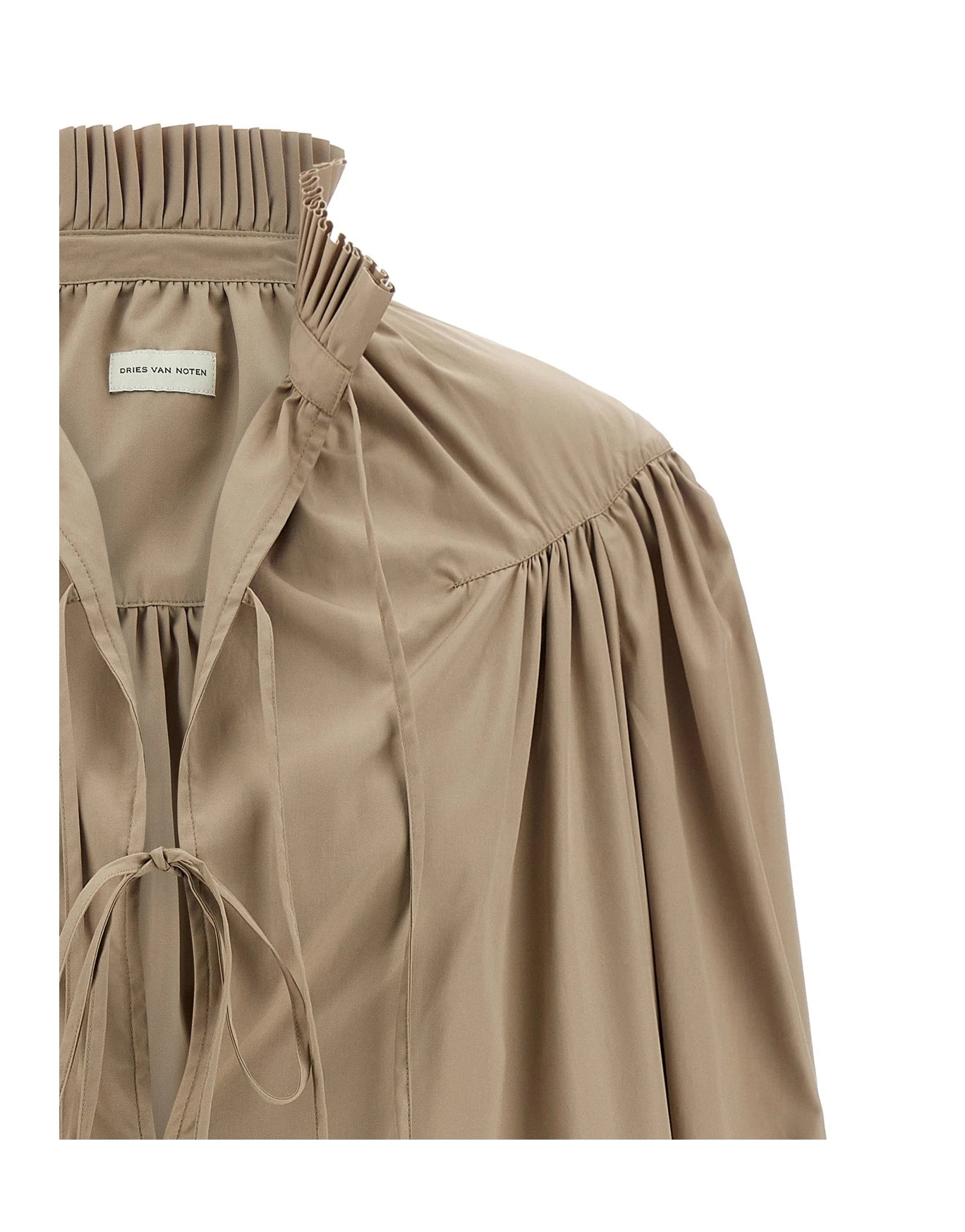 Dries Van Noten Blouse in beige, Cotton — view 3