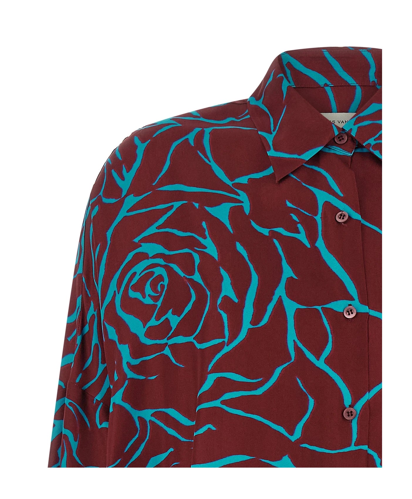 Dries Van Noten Blouse in red, Viscose — view 3