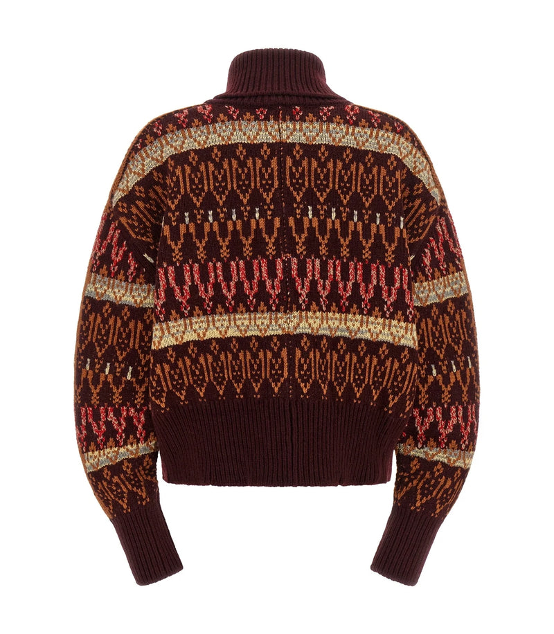 Dries Van Noten Cardigan in red, Wool — view 2