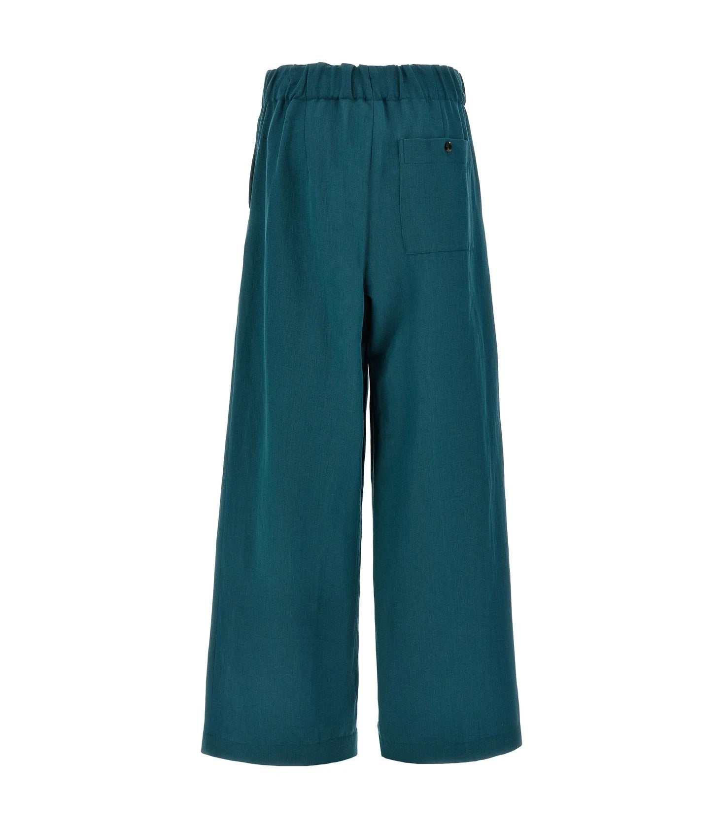 Dries Van Noten Palazzo Pant in blue, Wool — view 2