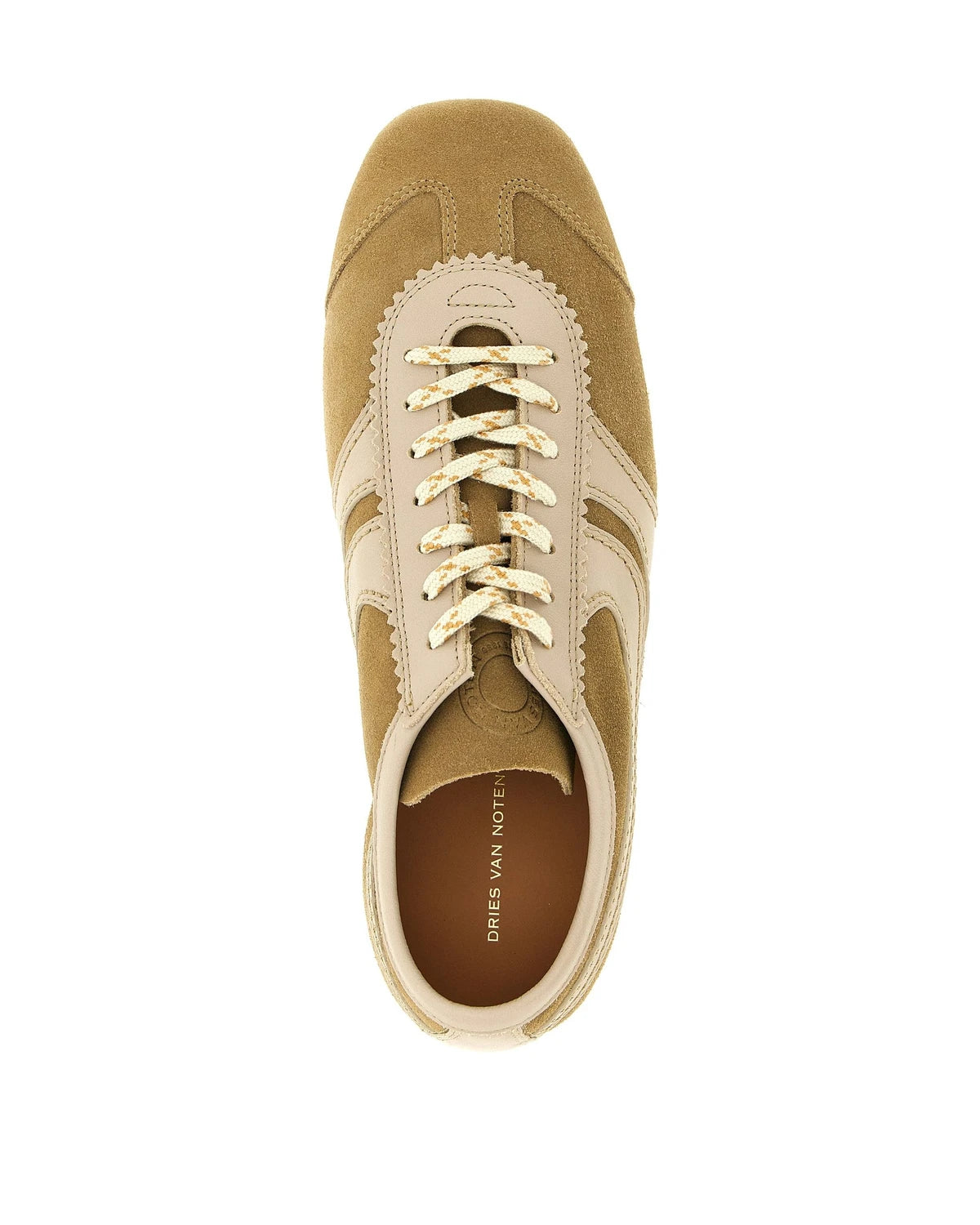 Dries Van Noten Sneakers in beige, Calfskin Leather — view 4