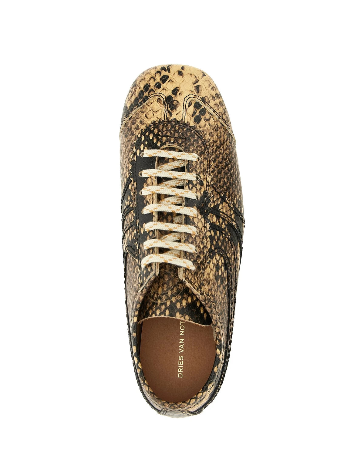 Dries Van Noten Sneakers in beige, Calfskin Leather — view 5