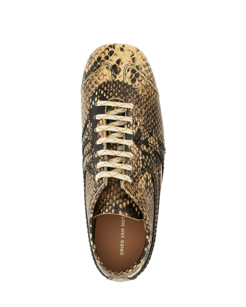 Dries Van Noten Sneakers in beige, Calfskin Leather — view 5