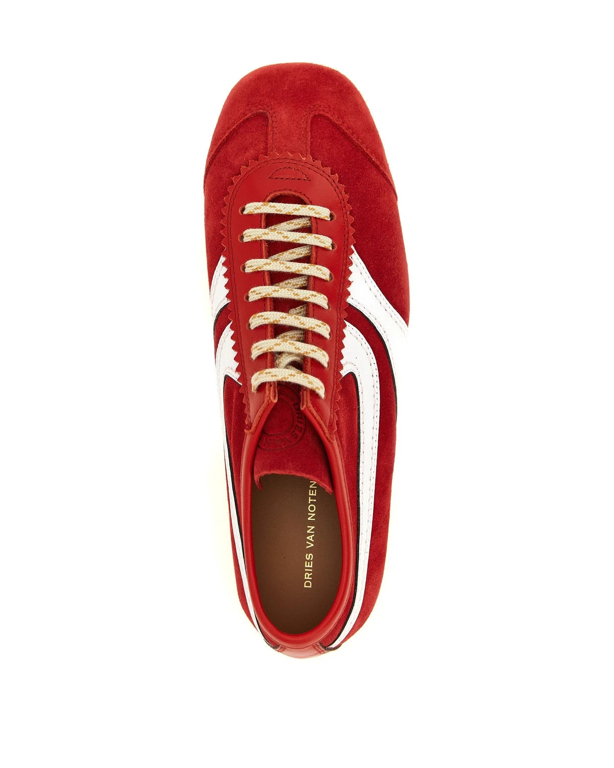 Dries Van Noten Sneakers in red, Calfskin Leather — view 4