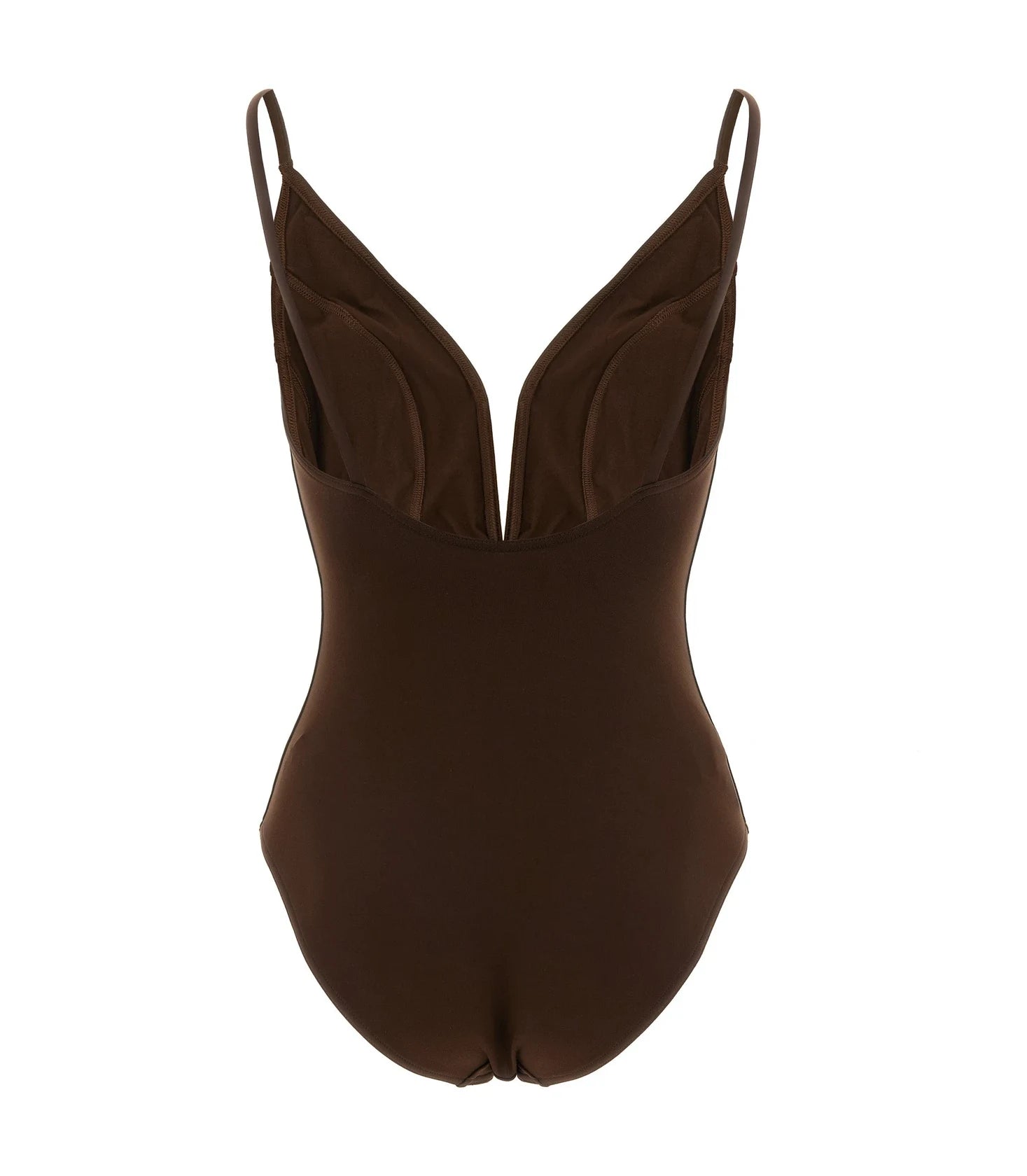 Eres One-Piece Swimsuit in brown, Polyamide — view 2