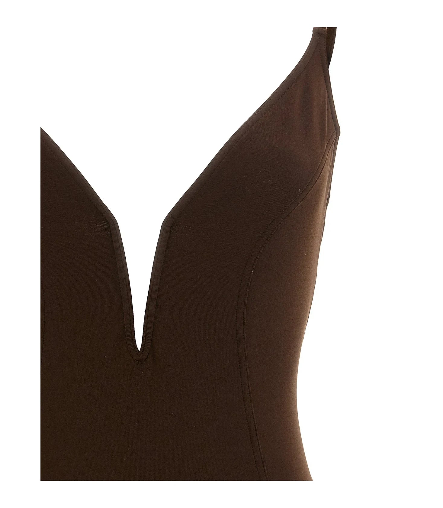 Eres One-Piece Swimsuit in brown, Polyamide — view 3