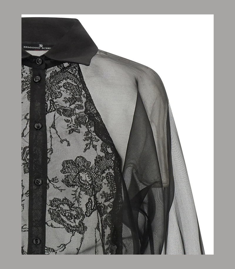 Ermanno Scervino Blouse in black, Silk — view 3