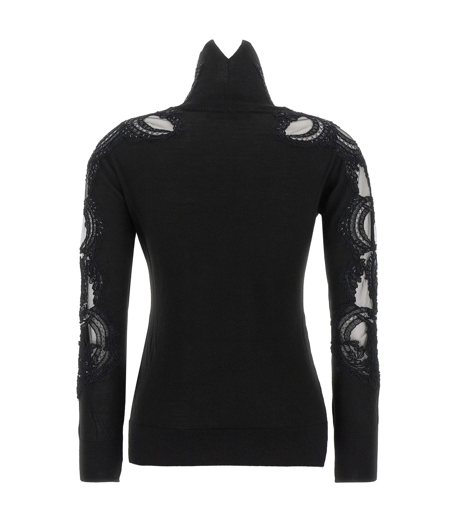 Ermanno Scervino Sweater in black, Virgin Wool — view 2