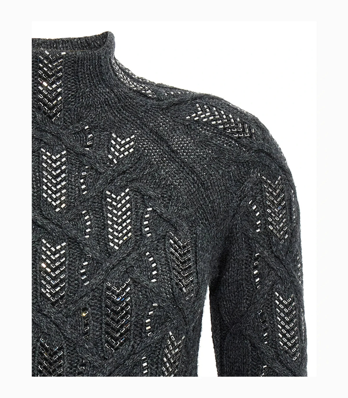 Ermanno Scervino Sweater in gray, Virgin Wool — view 3