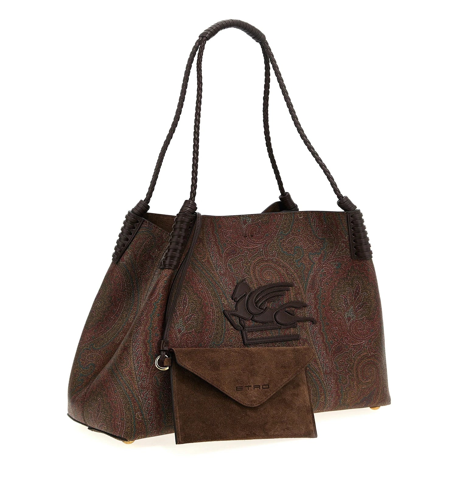 Etro Shoulder Bag in brown, Cotton — view 3