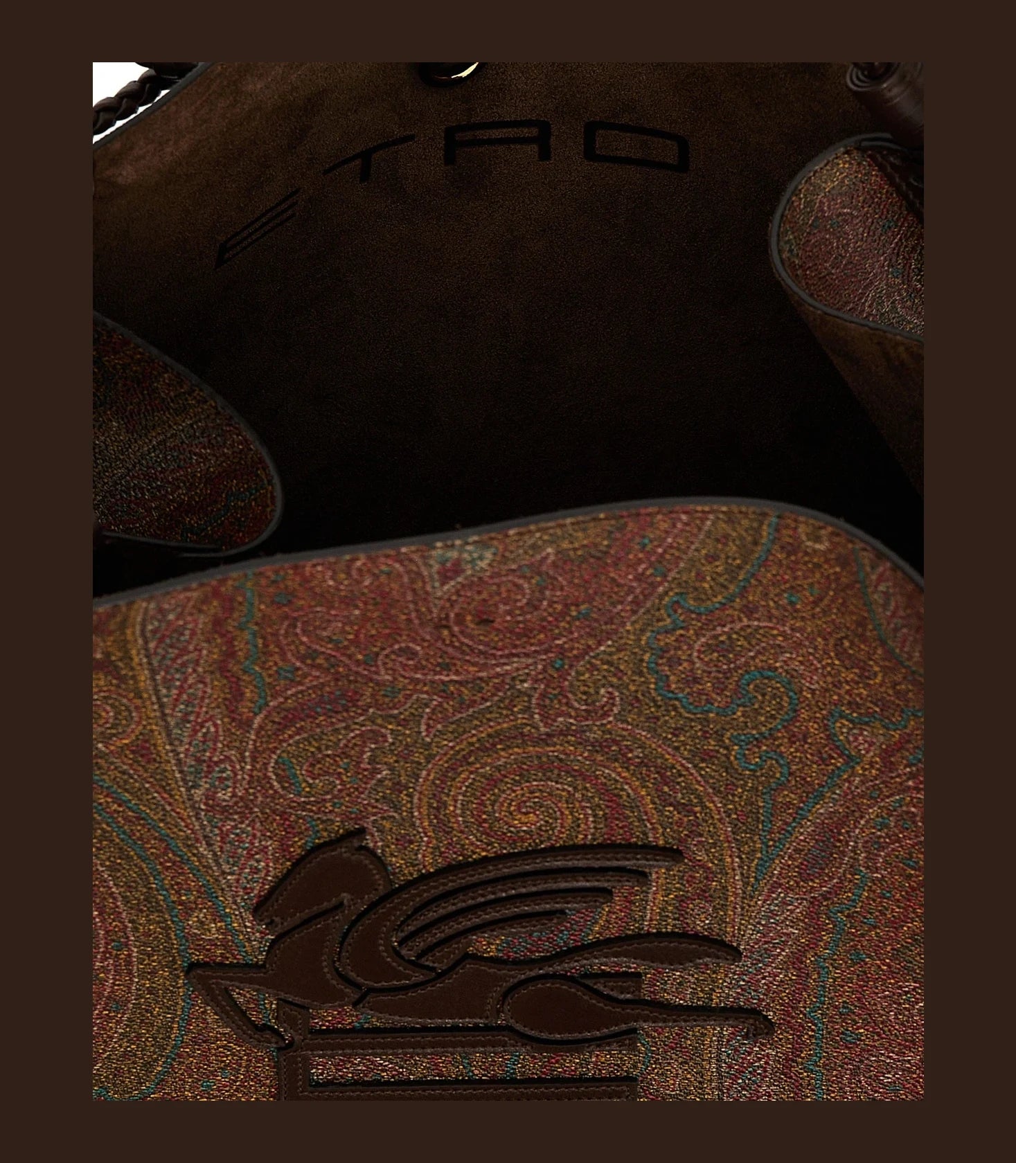 Etro Shoulder Bag in brown, Cotton — view 4