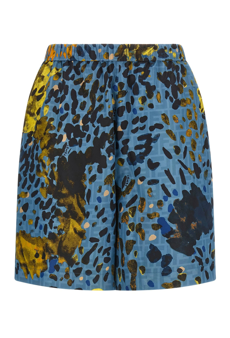 Fendi Bermuda in blue, Polyester