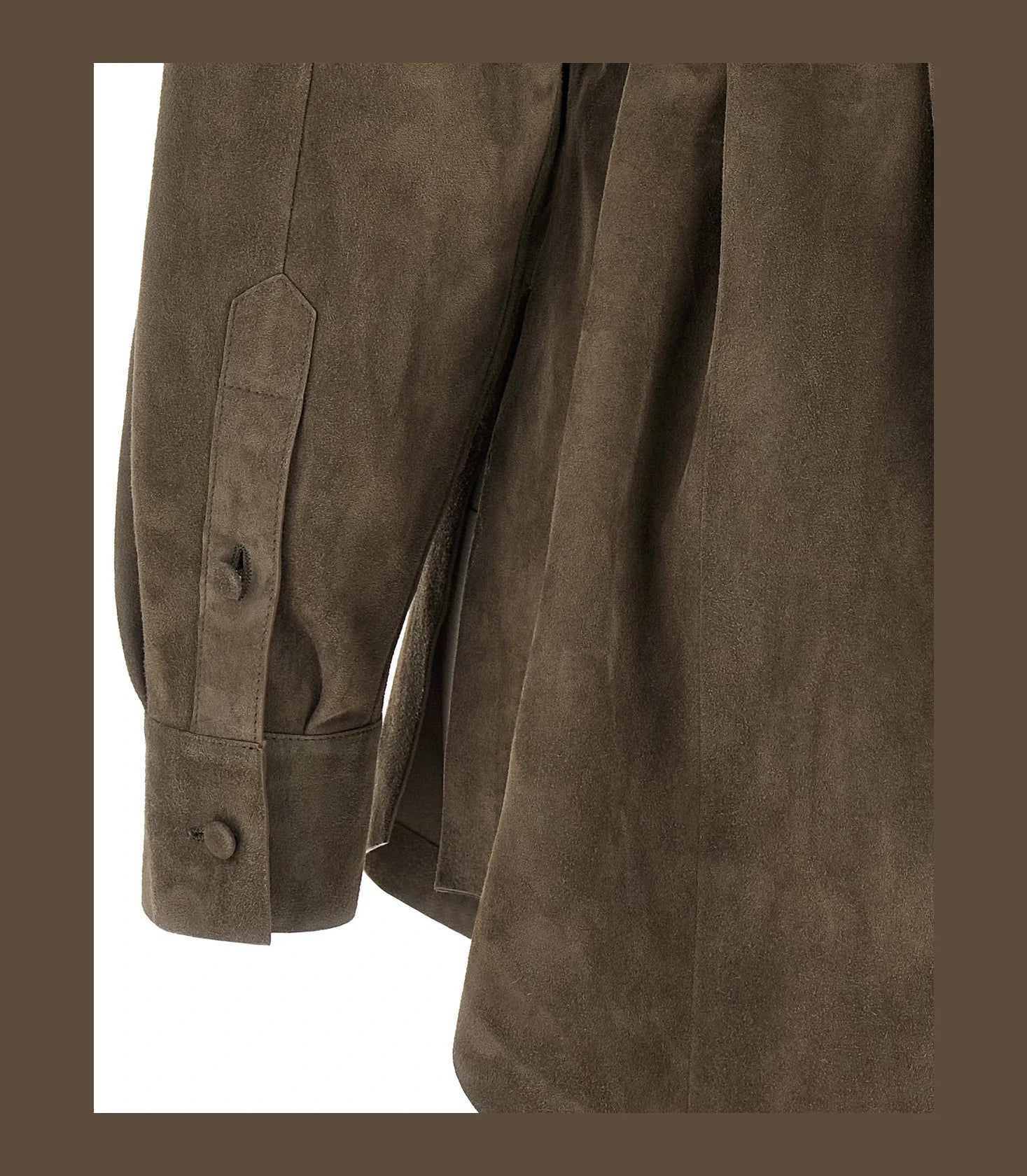 Fendi Blouse in gray, Lamb Leather — view 4