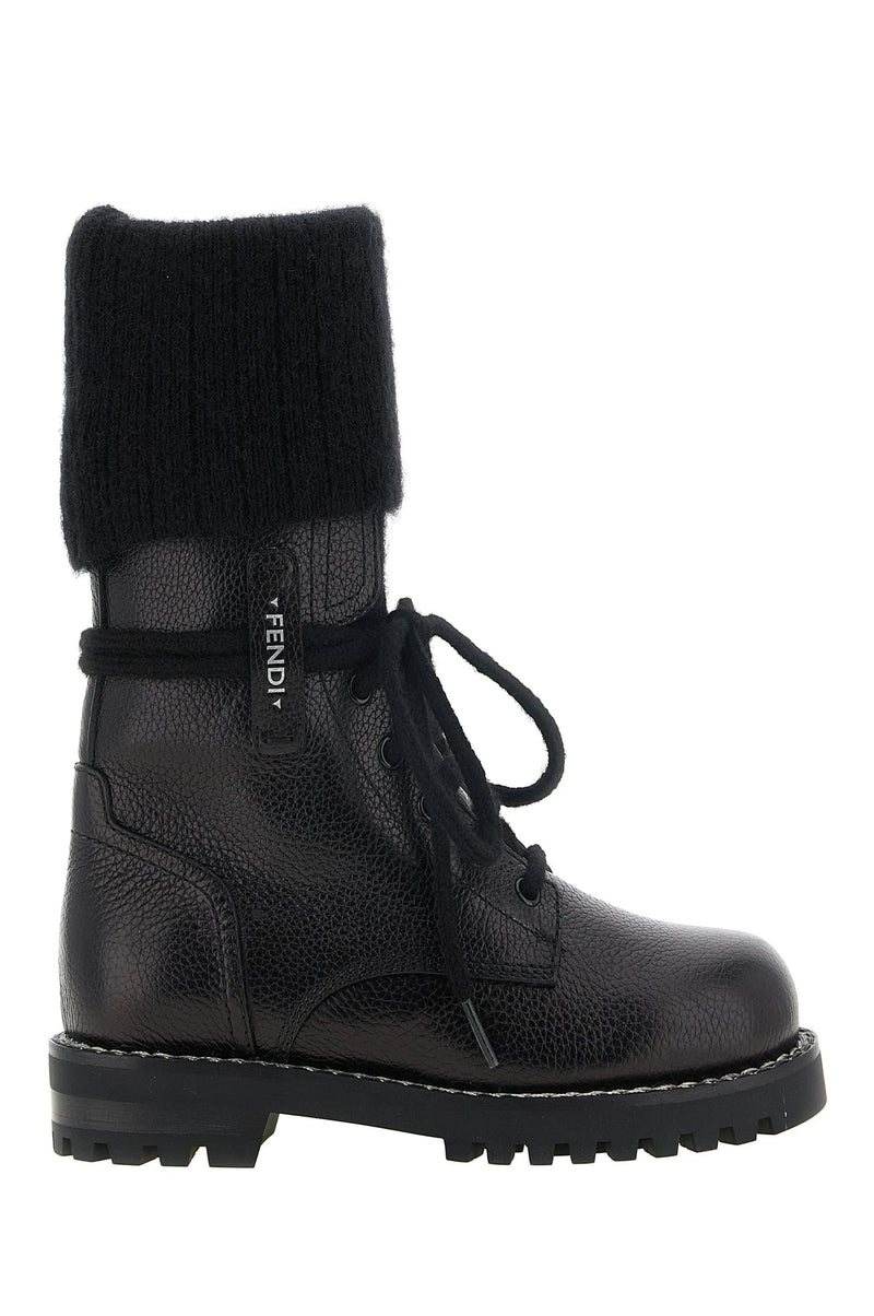 Fendi Boots in black, Calfskin Leather