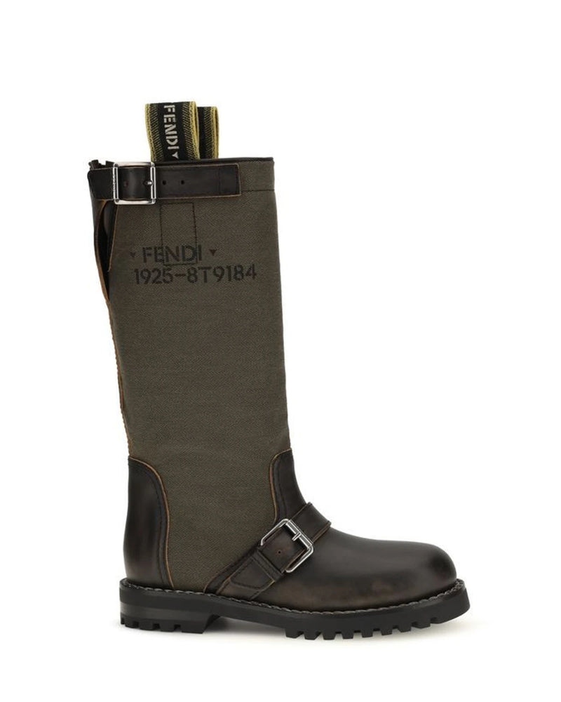 Fendi Boots in brown, Cotton