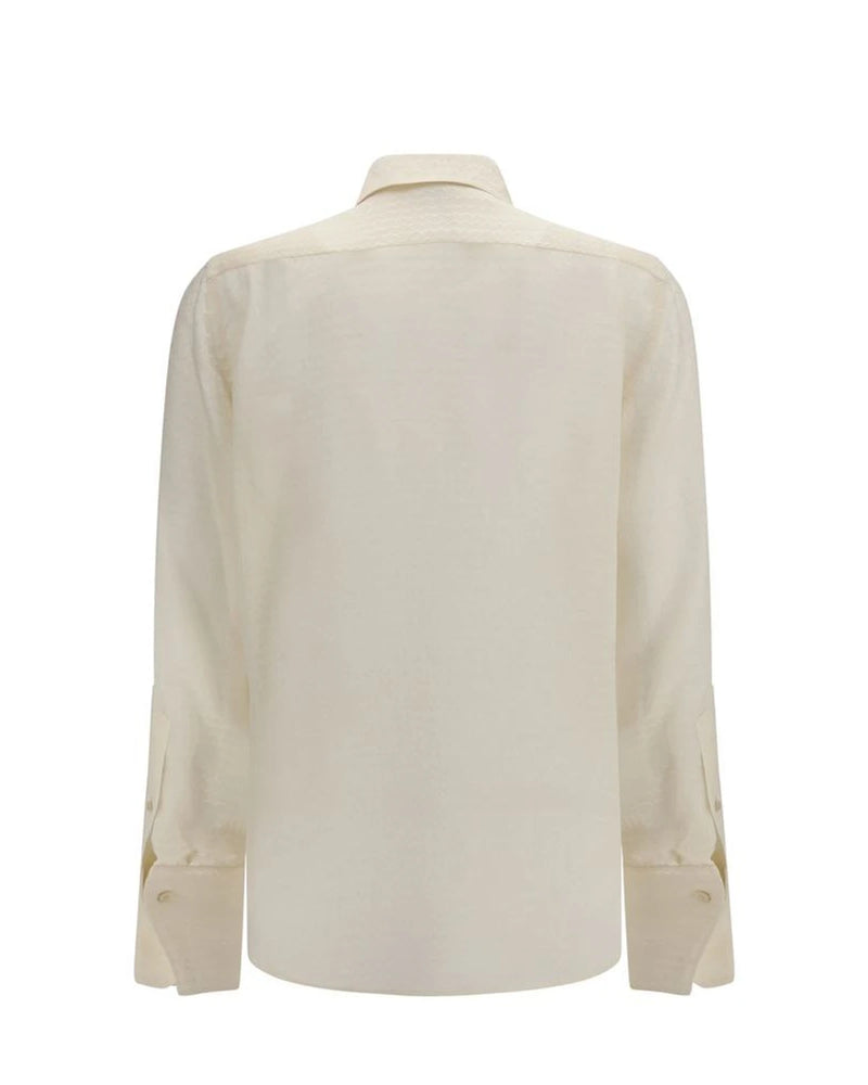 Fendi Dress Shirt in beige, Silk — view 2