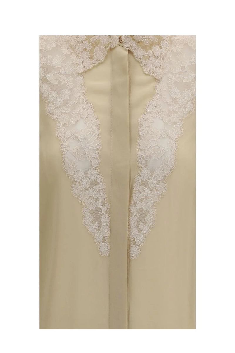 Fendi Dress Shirt in beige, Silk — view 3