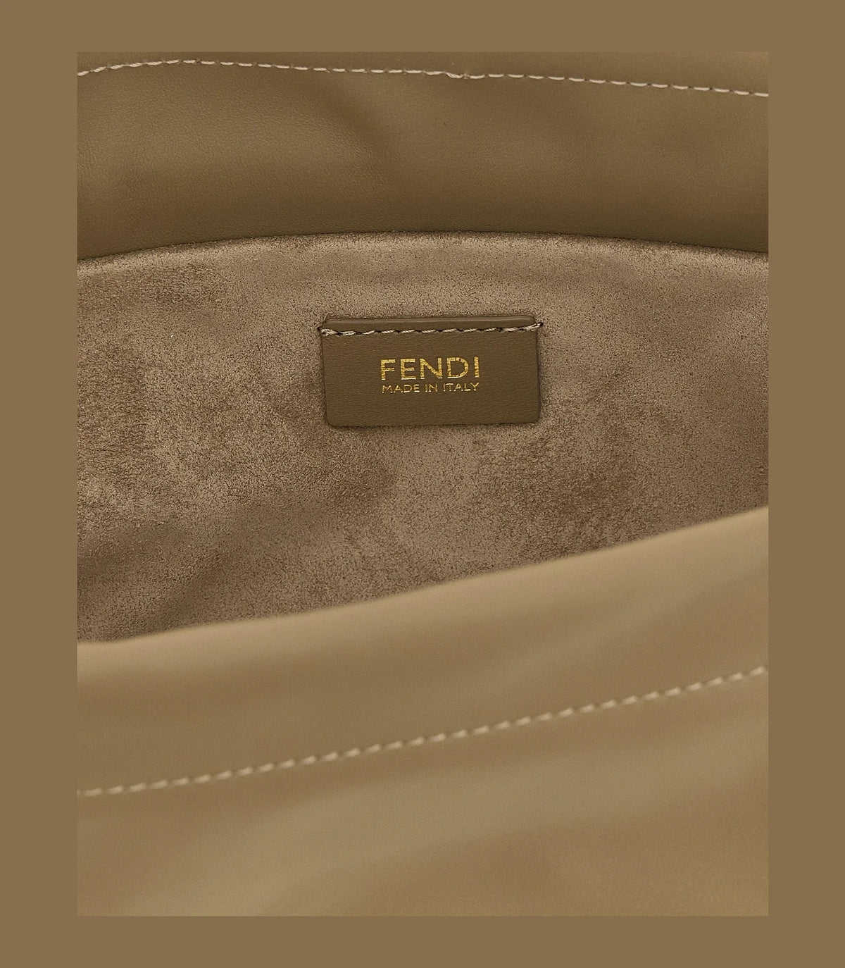Fendi Hobo Bag in beige, Lamb Leather — view 4