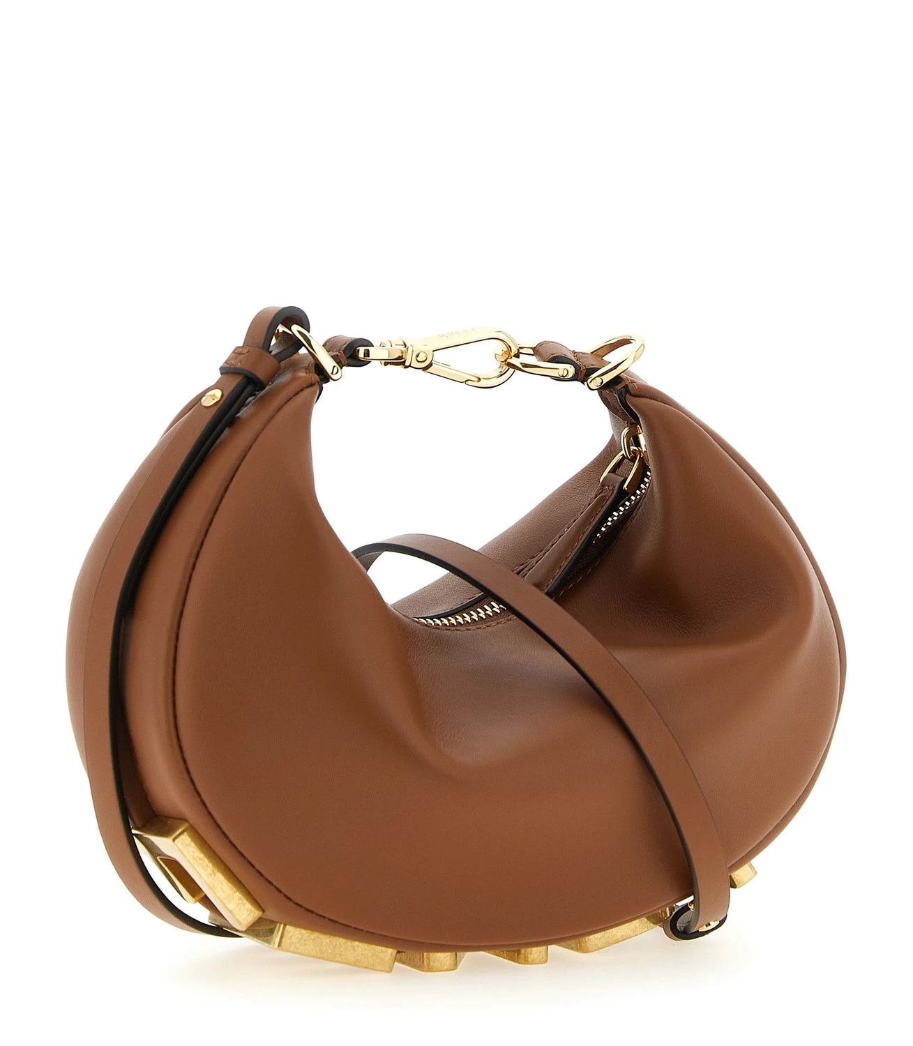 Fendi Hobo Bag in brown, Calfskin Leather — view 2