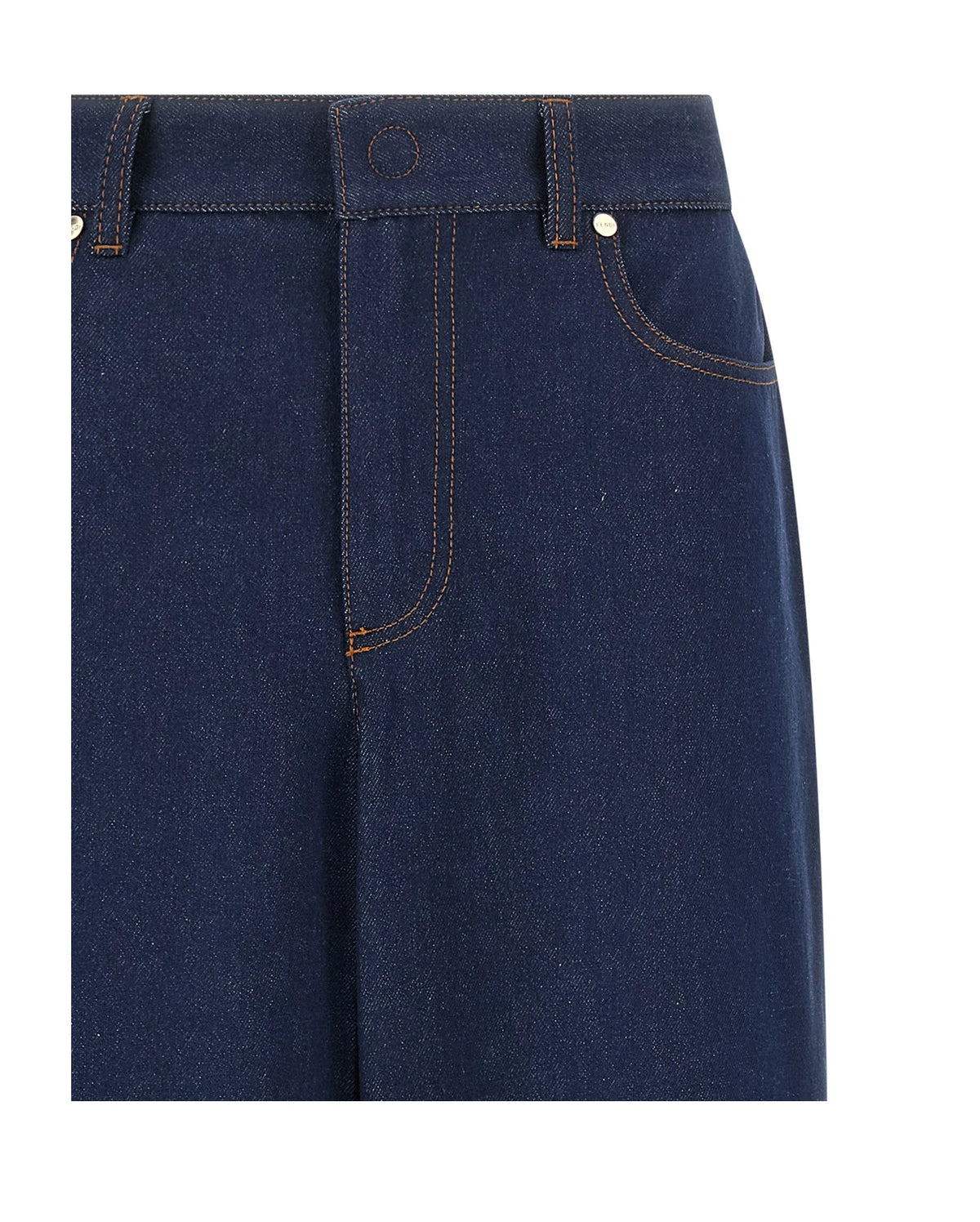 Fendi Jean in blue, Cotton — view 3