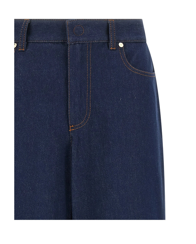 Fendi Jean in blue, Cotton — view 3