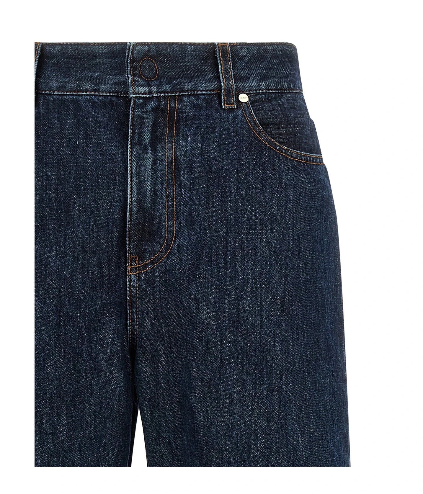 Fendi Jean in blue, Cotton — view 3