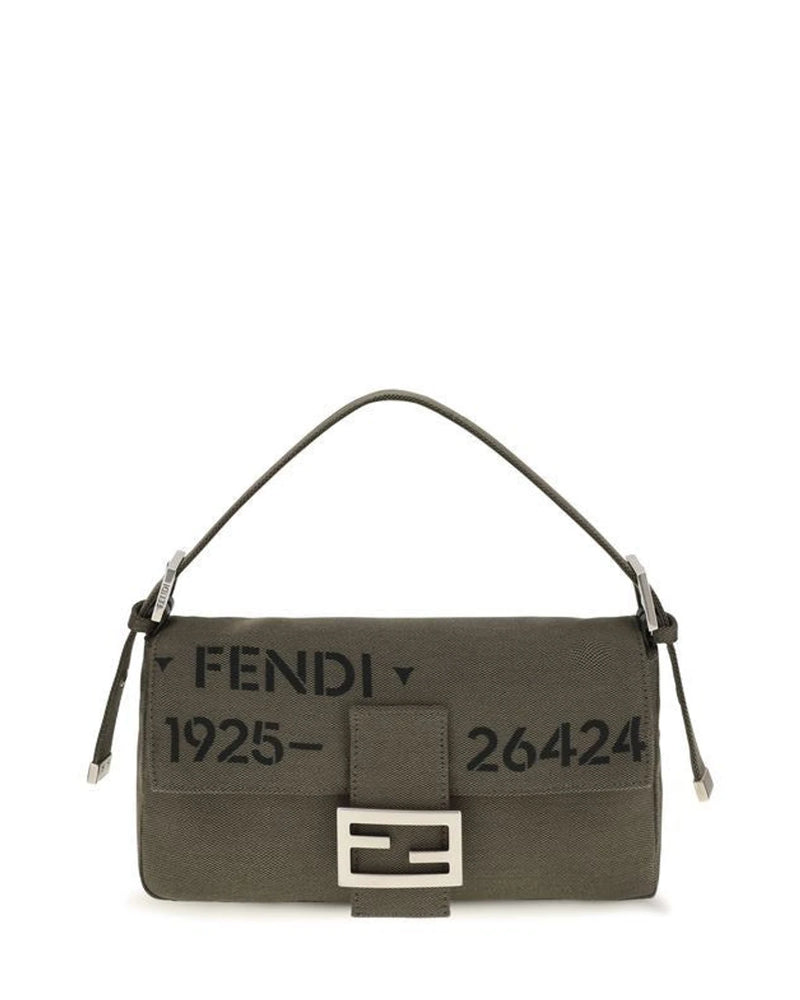 Fendi Shoulder Bag in green, Polyester
