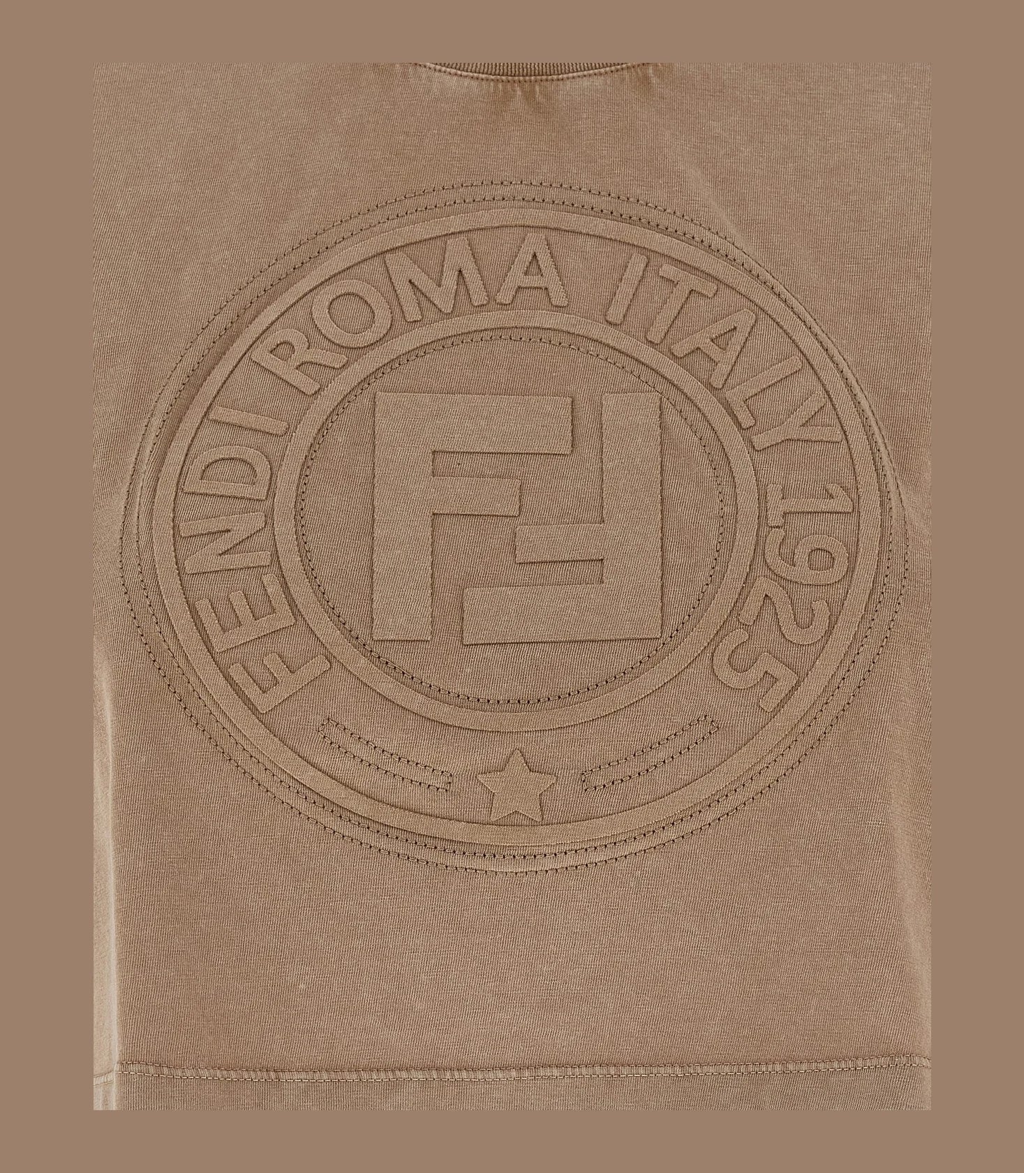 Fendi T-Shirt in brown, Cotton — view 4