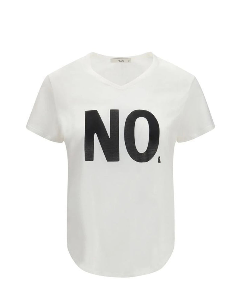 Fendi T-Shirt in white, Cotton