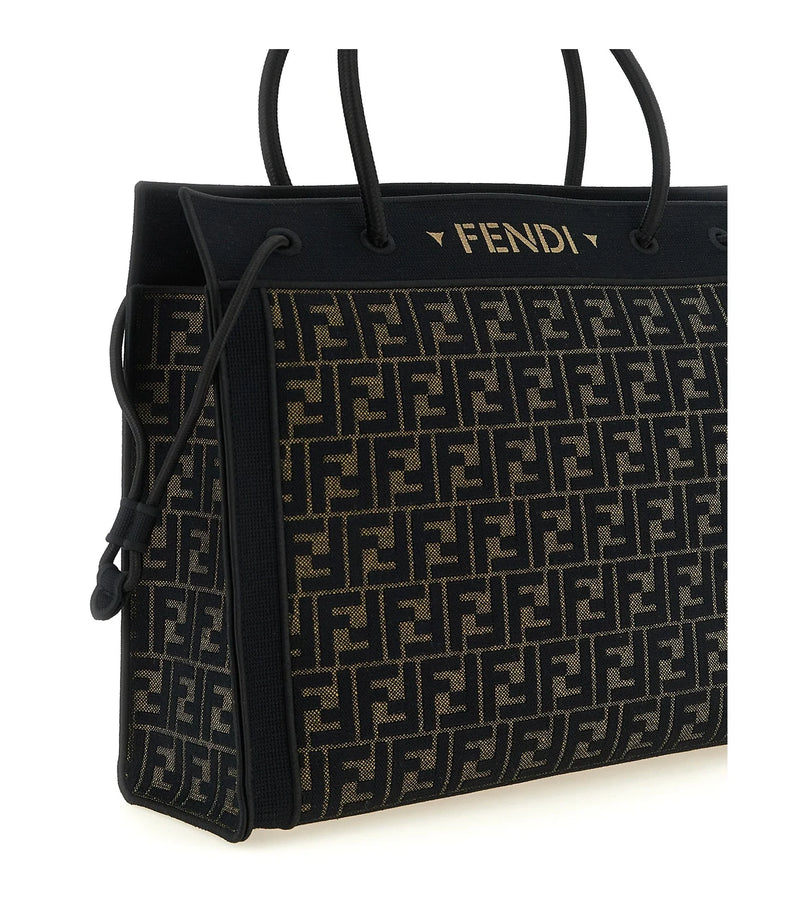 Fendi Tote Bag in brown, Cotton — view 3