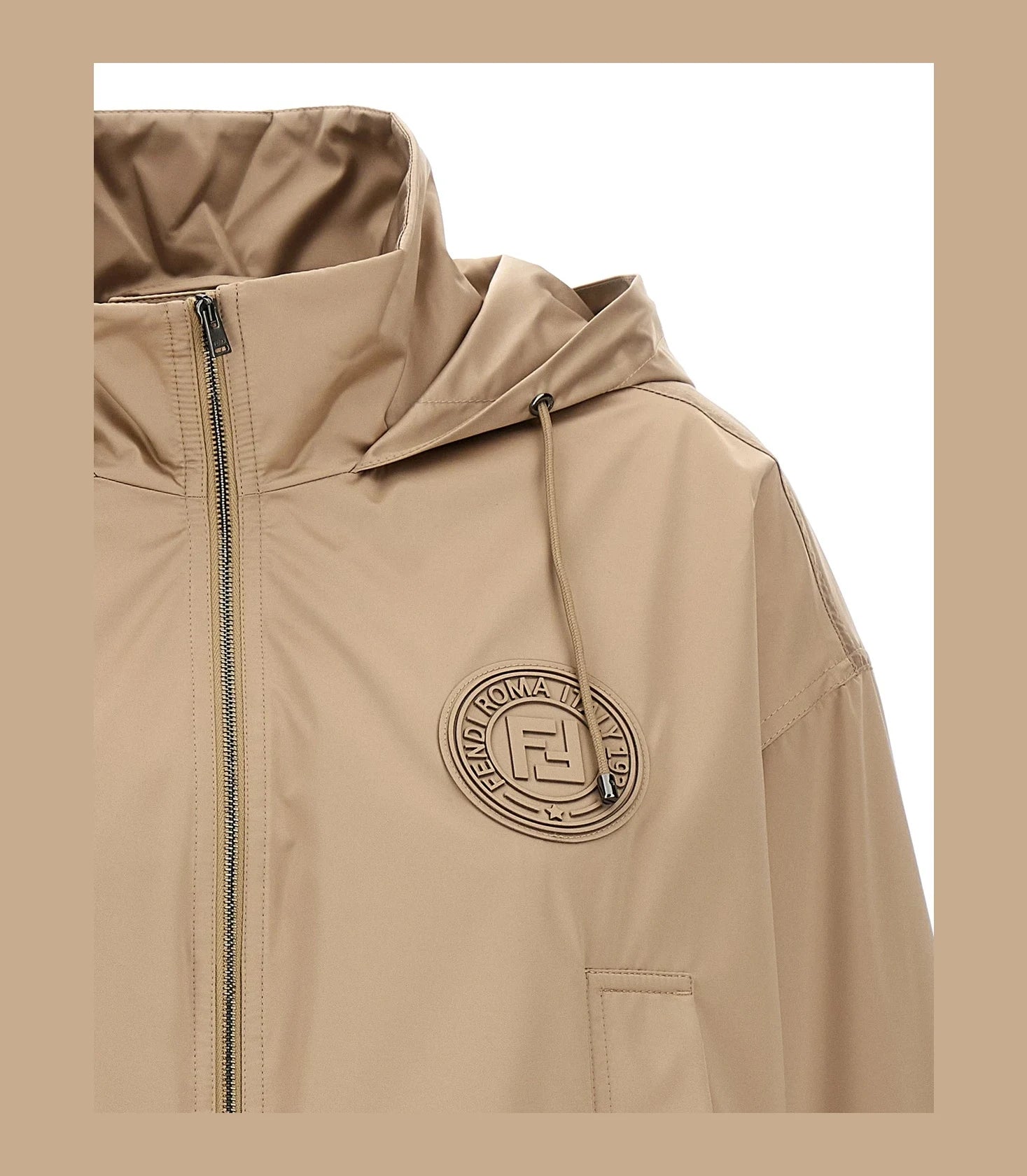 Fendi Windbreaker in brown, Polyester — view 3