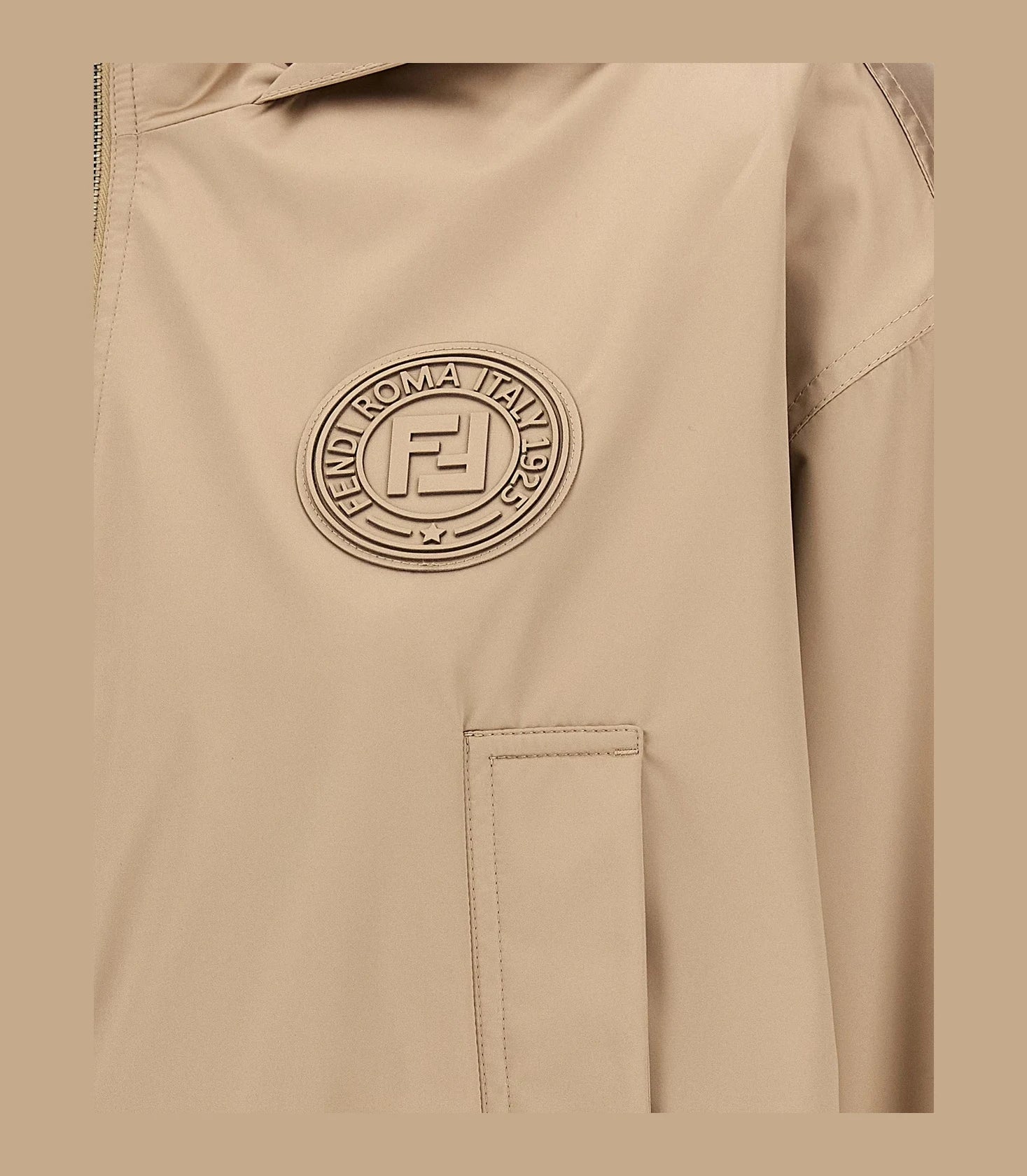 Fendi Windbreaker in brown, Polyester — view 4