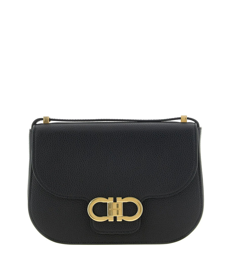 Ferragamo Cross Body Bag in black, Calfskin Leather