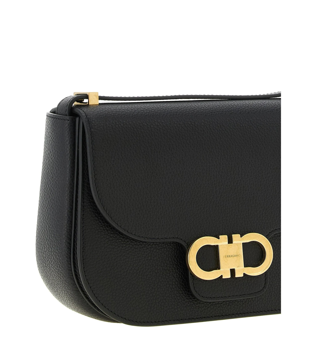 Ferragamo Cross Body Bag in black, Calfskin Leather — view 3