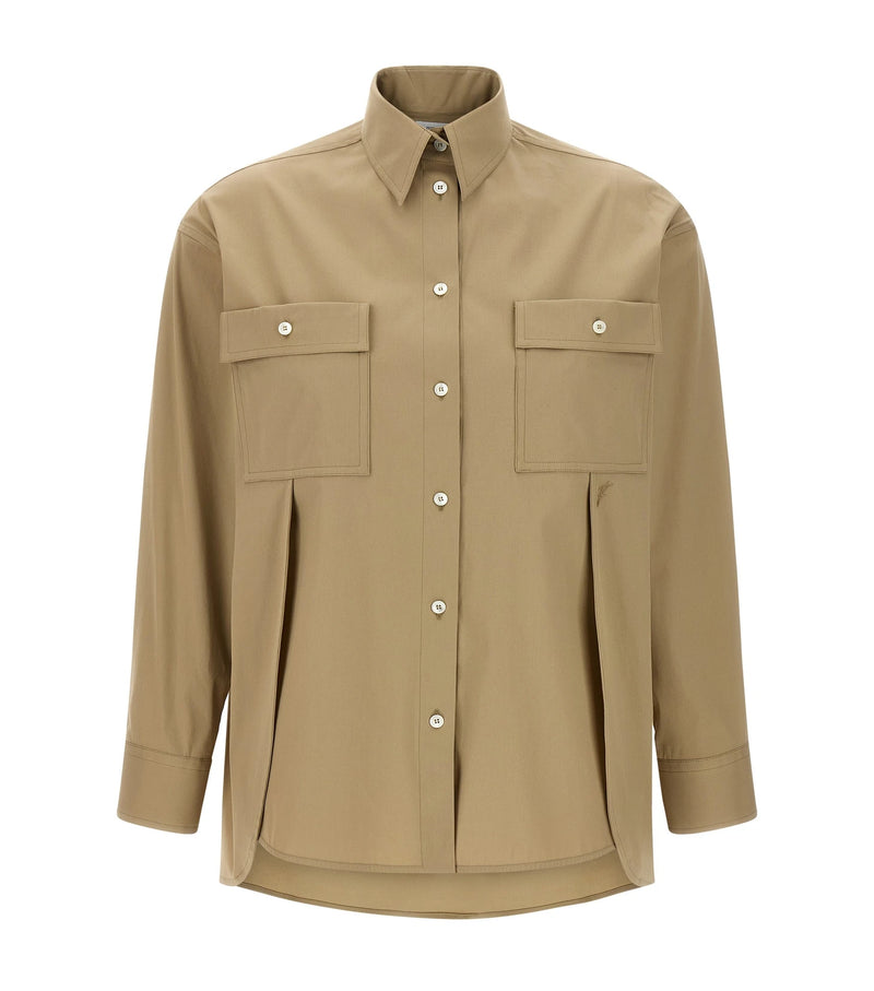 Ferragamo Dress Shirt in beige, Cotton