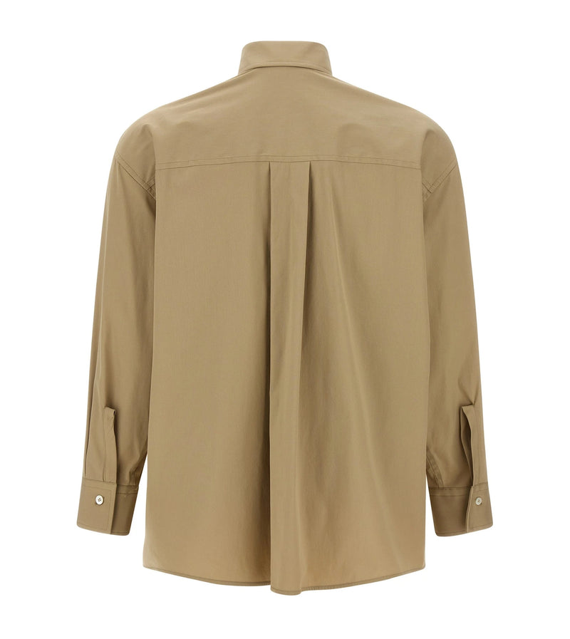 Ferragamo Dress Shirt in beige, Cotton — view 2