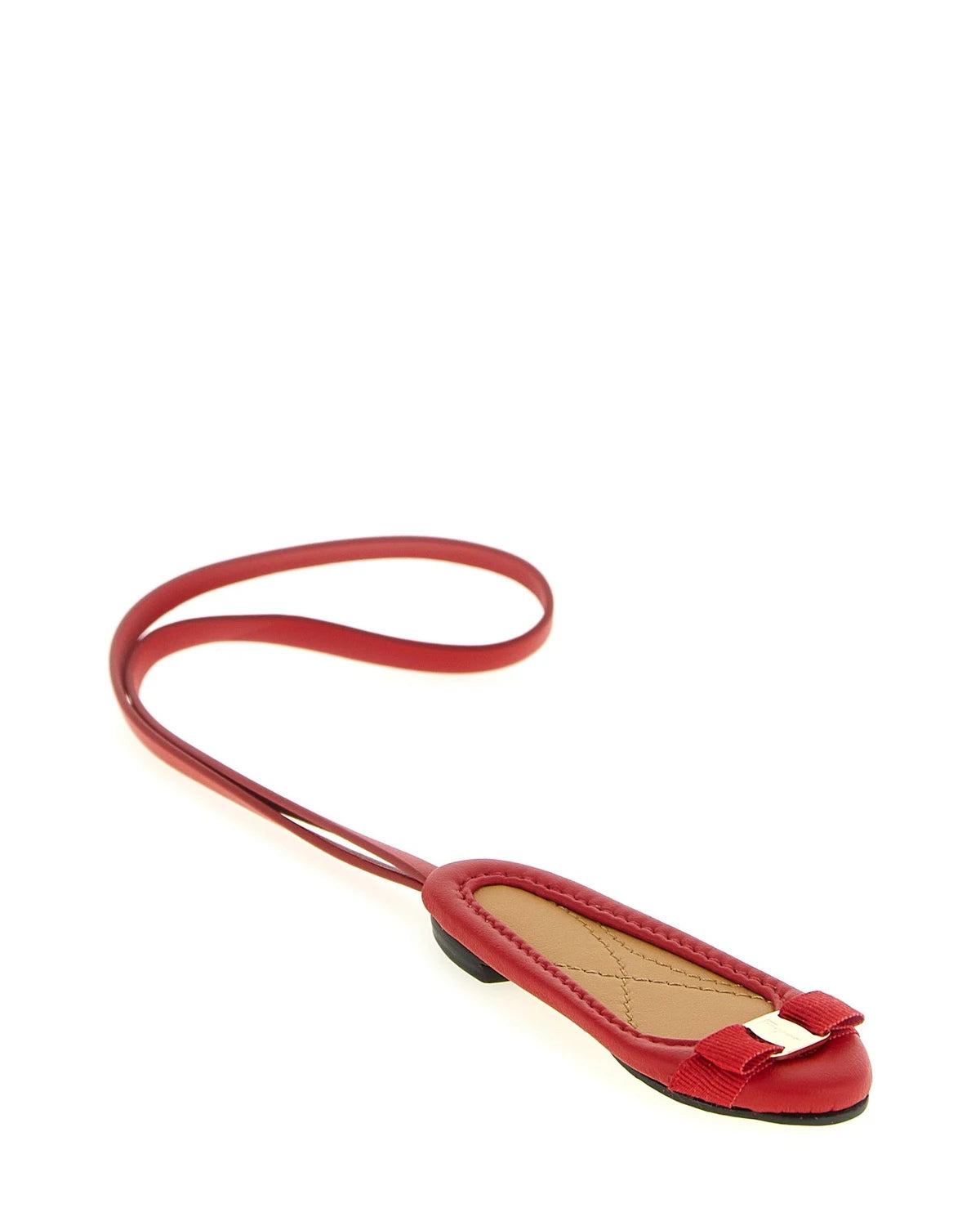 Ferragamo Keychain in red — view 3