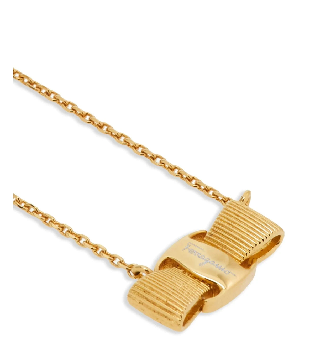 Ferragamo Necklace in gold, Brass — view 2